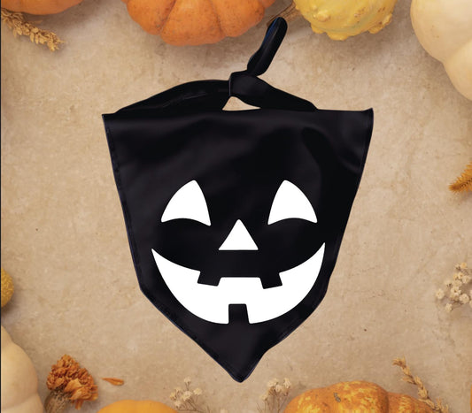 JackOLantern Halloween Dog Bandana - Triangle Tie on - 26"/31.5"