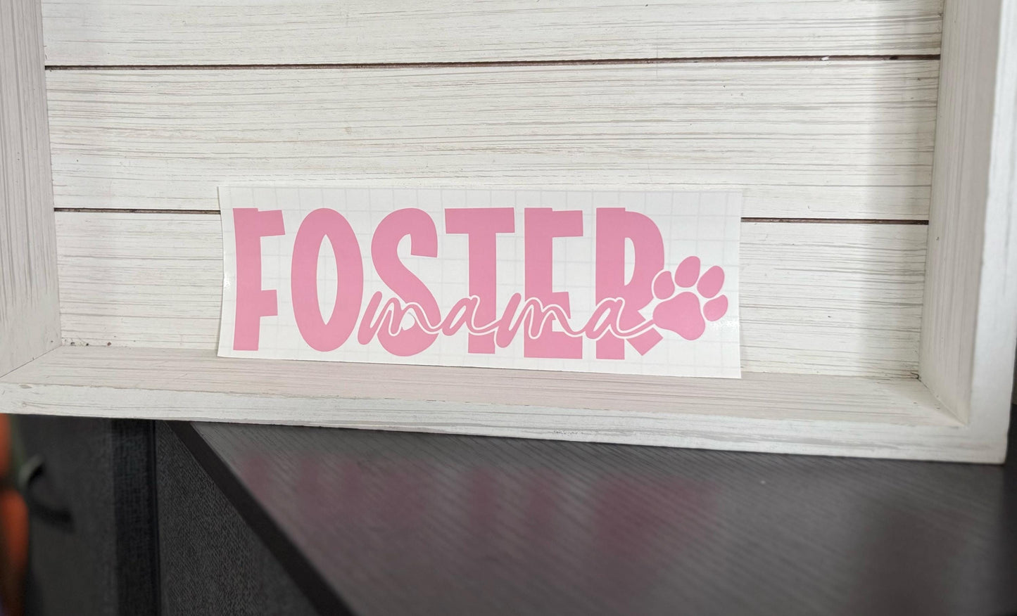 Foster Mama Pawprint Decal