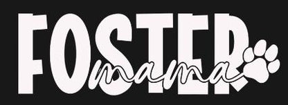 Foster Mama Pawprint Decal
